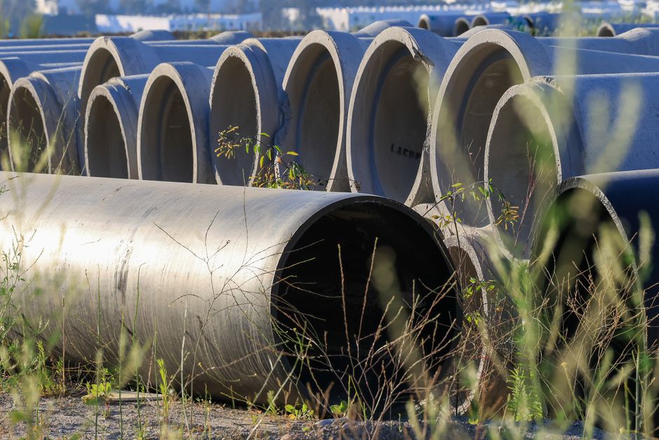 Close-up of a drainage camera inspecting underground pipes